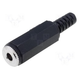 1 pcs x SCHURTER - 4832.33 - Plug, Jack 3,5mm, female, stereo, ways: 3, straight, for cable, 4mm