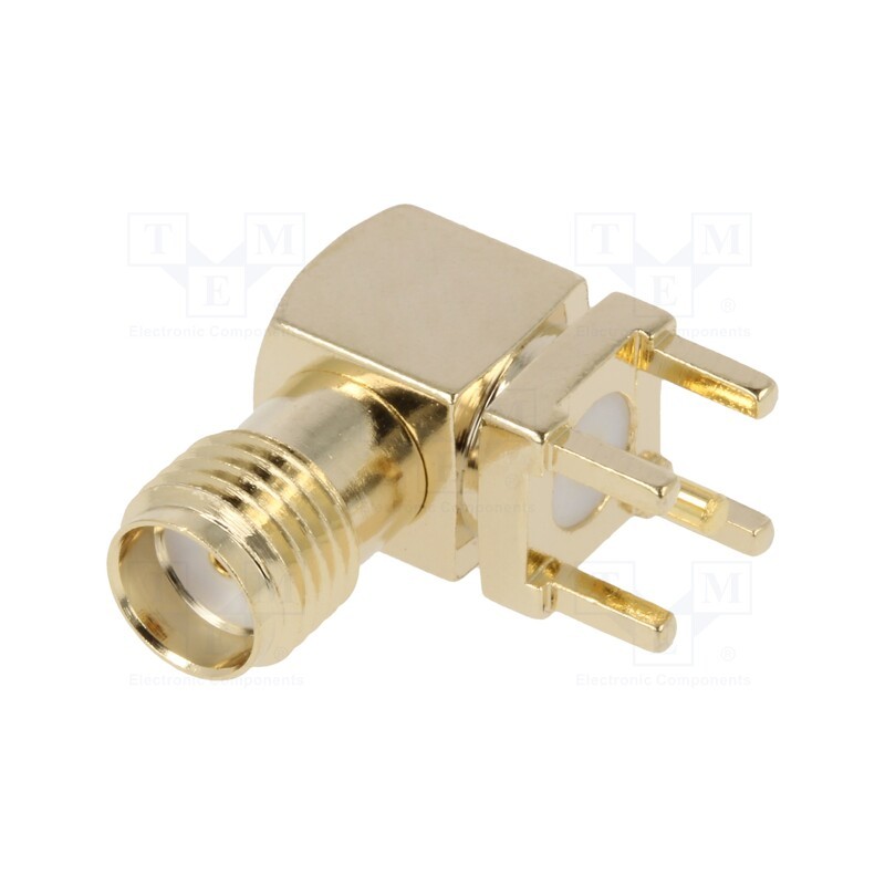 1 pcs x ADAM TECH - RF2-500-2 - Socket, SMA, female, straight, soldering, for panel mounting, PTFE