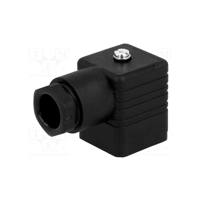 1 pcs x HIRSCHMANN - 931957100 GDM 2011 SCHWARZ - Connector: valve connector, plug, form A, 18mm, female, PIN: 3, PG11