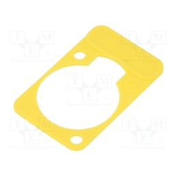 1 pcs x NEUTRIK - DSS-YELLOW - LETTERING PLATE YELLOW