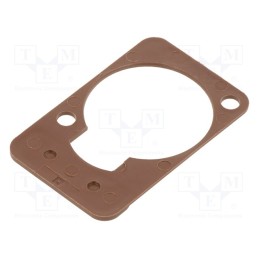 1 pcs x NEUTRIK - DSS-BROWN - LETTERING PLATE BROWN
