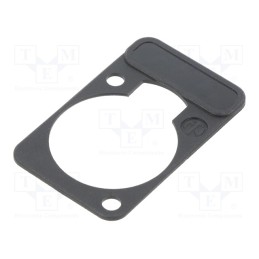 1 pcs x NEUTRIK - DSS-BLACK - LETTERING PLATE BLACK