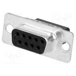 1 pcs x TE Connectivity - 164531-4 - D-Sub, PIN: 9, female, for cable, Type: w/o contacts, A: 16.3mm