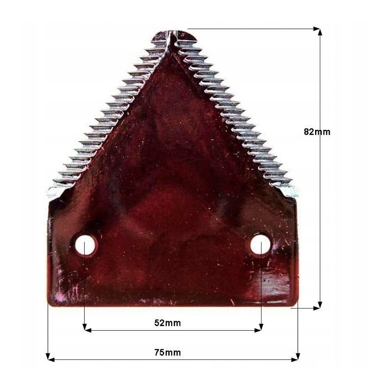 Top notched scythe blade 309197 New Holland Bison