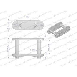 Chain lock 38 4r Warynski