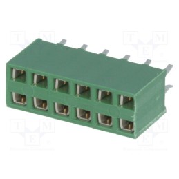 1 pcs x TE Connectivity - 215307-6 - Socket, pin strips, HV-100, female, PIN: 12, straight, 2.54mm, THT