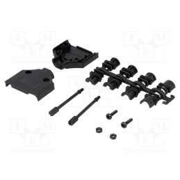 1 pcs x ENCITECH - 6560-0108-02 - Enclosure: for D-Sub connectors, D-Sub 15pin,D-Sub HD 26pin