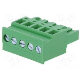 1 pcs x DEGSON ELECTRONICS - 2EDGKA-5.0-05P-14 - Pluggable terminal block, 5mm, ways: 5, angled, plug, female, green