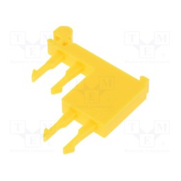 1 pcs x POKu00d3J - A45-2721 - Mounting clamp, for DIN rail mounting,snap fastener, yellow