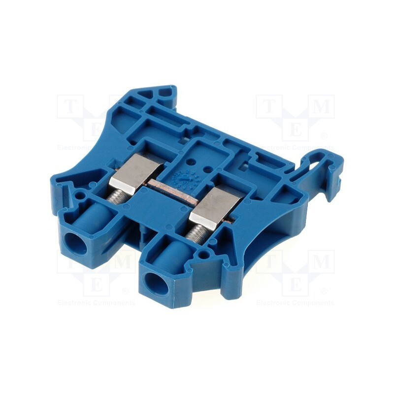1 pcs x PHOENIX CONTACT - UT 6 BU 3044144 - Splice terminal: rail, 0.2÷6mm2, ways: 1, terminals: 2, blue, 57A