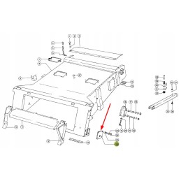 670587 0 right mounting plate for the slope conveyor