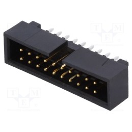 1 pcs x MOLEX - 702462004 - Socket, pin strips, male, 2.54mm, PIN: 20, THT, gold-plated