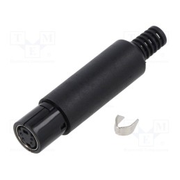 1 pcs x LUMBERG - MJ-372/4 - Plug, DIN mini, female, PIN: 4, with strain relief, soldering, 100V