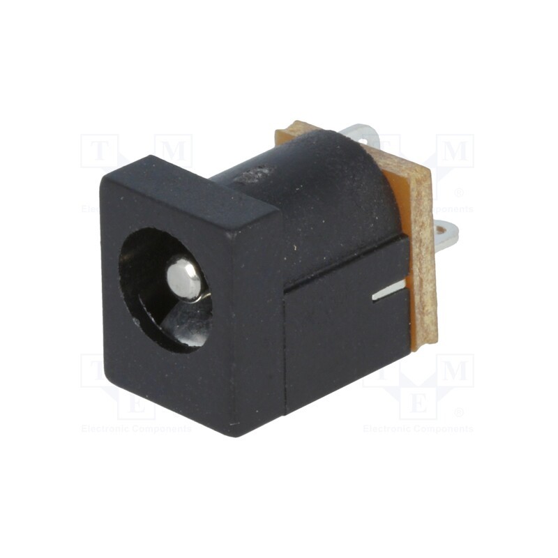 1 pcs x CLIFF - FC681461 - Socket, DC supply, male, 5.5/2.5mm, 5.5mm, 2.5mm, soldering, 5A