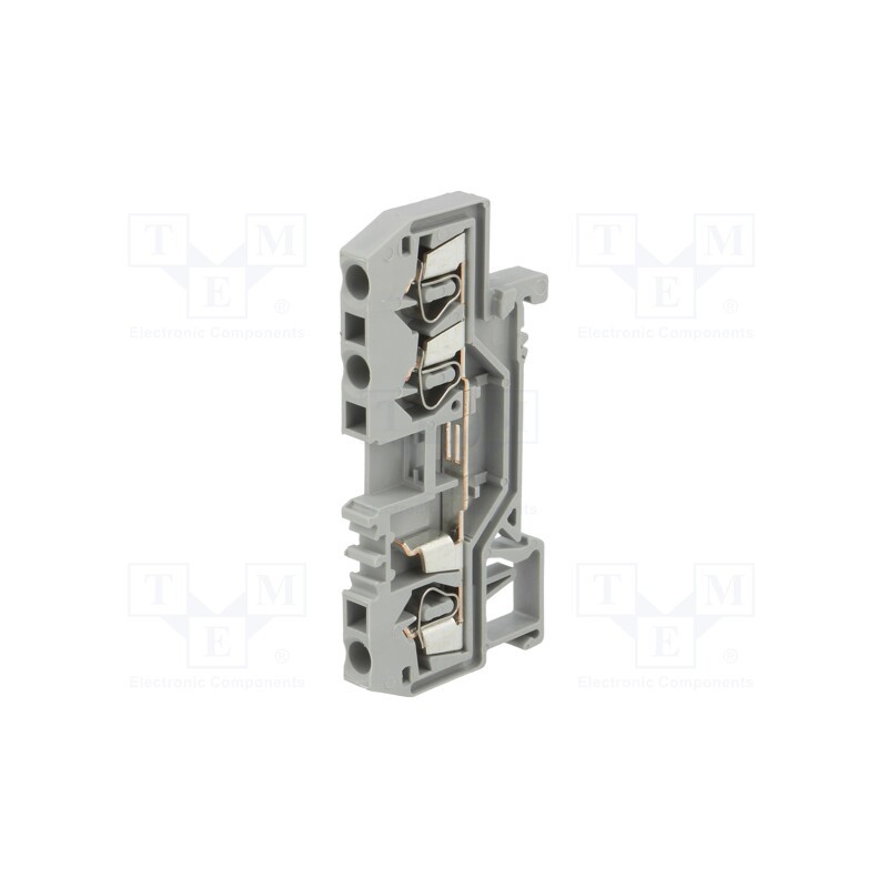 1 pcs x WAGO - 280-681 - Splice terminal: rail, 2.5mm2, ways: 1, terminals: 3, grey, TS35