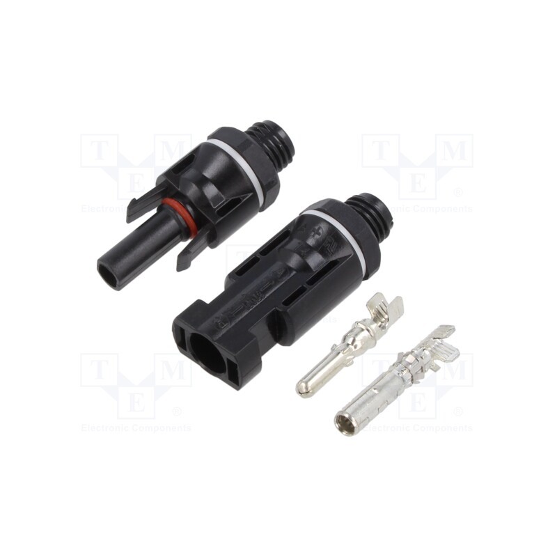 1 set x CONNFLY - DS1162-01-AV6B12 - Connector: solar, male + female, 2.5÷6mm2, socket,plug, -40÷85°C