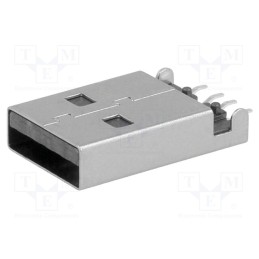 1 pcs x MOLEX - 480372200 - Plug, USB A, male, on PCBs, SMT, PIN: 4, horizontal, USB 2.0