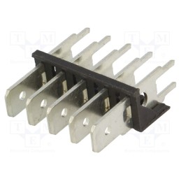 1 pcs x KEYSTONE - 7835 - Terminal: spade terminal strip, 6.3mm, 0.8mm, THT, steel, tinned