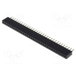 1 pcs x CONNFLY - DS1065-01-1*32S8BV - Socket, pin strips, female, PIN: 32, straight, 1.27mm, THT, 1x32