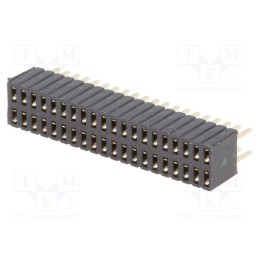 1 pcs x CONNFLY - DS1065-08-2*20S8BV - Socket, pin strips, female, PIN: 40, straight, 1.27mm, THT, 2x20