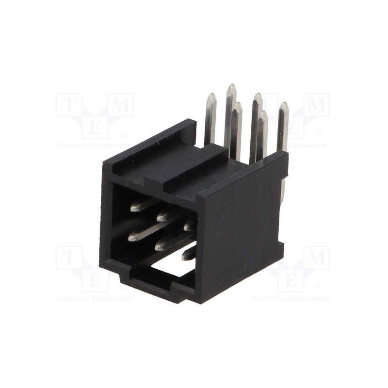1 pcs x MOLEX - 901303106 - Socket, rectangular, male, PIN: 6, angled 90°, THT, tinned, 2.54mm