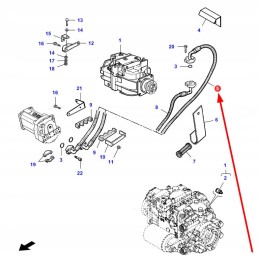 La322825550 hydrostatic pump hydraulic cable