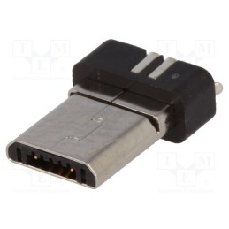 1 pcs x ECE - ESB22B112101Z - Plug, USB B micro, for molding, soldering, PIN: 5, USB 2.0, 0.65mm