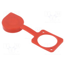 1 pcs x CLIFF - CP30285R - Protection cap, red, XLR standard, 19x24mm, FT