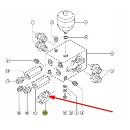 643076 0 steering axle hydraulic valve