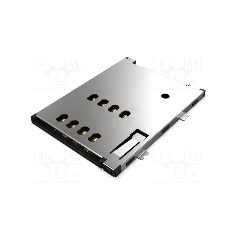 1 pcs x Global Connector Technology (GCT) - SIM4065-8-1-15-00-A - Connector: for cards, Mini SIM, push-push, SMT, gold flash, PI