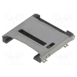 1 pcs x MOLEX - 472192001 - Connector: for cards, microSD, shielded,with hinged cover, SMT
