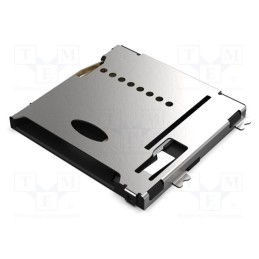 1 pcs x Global Connector Technology (GCT) - MEM2075-00-140-01-A - Connector: for cards, microSD, push-push,with peg, SMT, PIN: 8