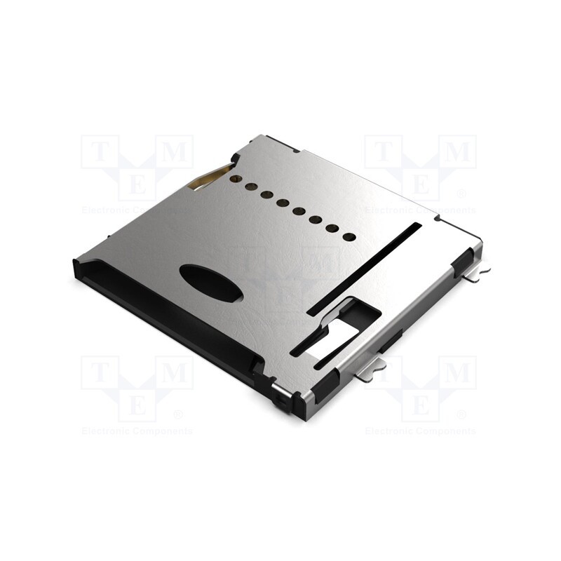 1 pcs x Global Connector Technology (GCT) - MEM2075-00-140-01-A - Connector: for cards, microSD, push-push,with peg, SMT, PIN: 8