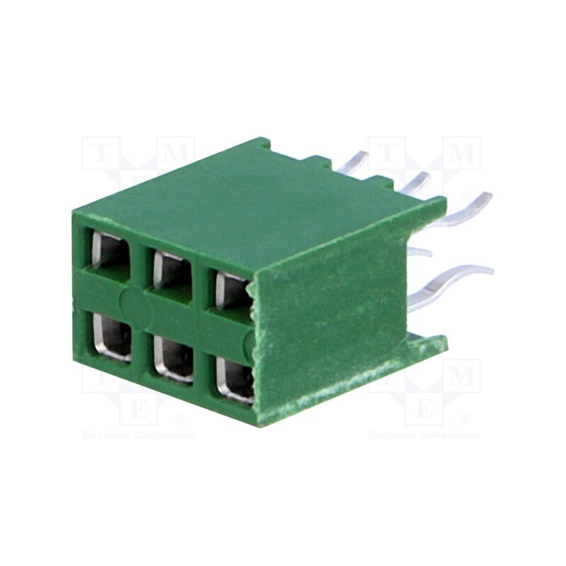 1 pcs x TE Connectivity - 215309-3 - Socket, pin strips, HV-100, female, PIN: 6, straight, 2.54mm, THT