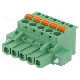1 pcs x DEGSON ELECTRONICS - 2EDGKDAM-5.08-05P-14-00AH - Pluggable terminal block, 5.08mm, ways: 5, angled 90°, plug, green