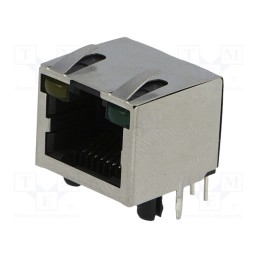 1 pcs x Amphenol Communications Solutions - RJHSE-5381 - Socket, RJ45, Cat: 5, shielded,with LED, Layout: 8p8c, THT