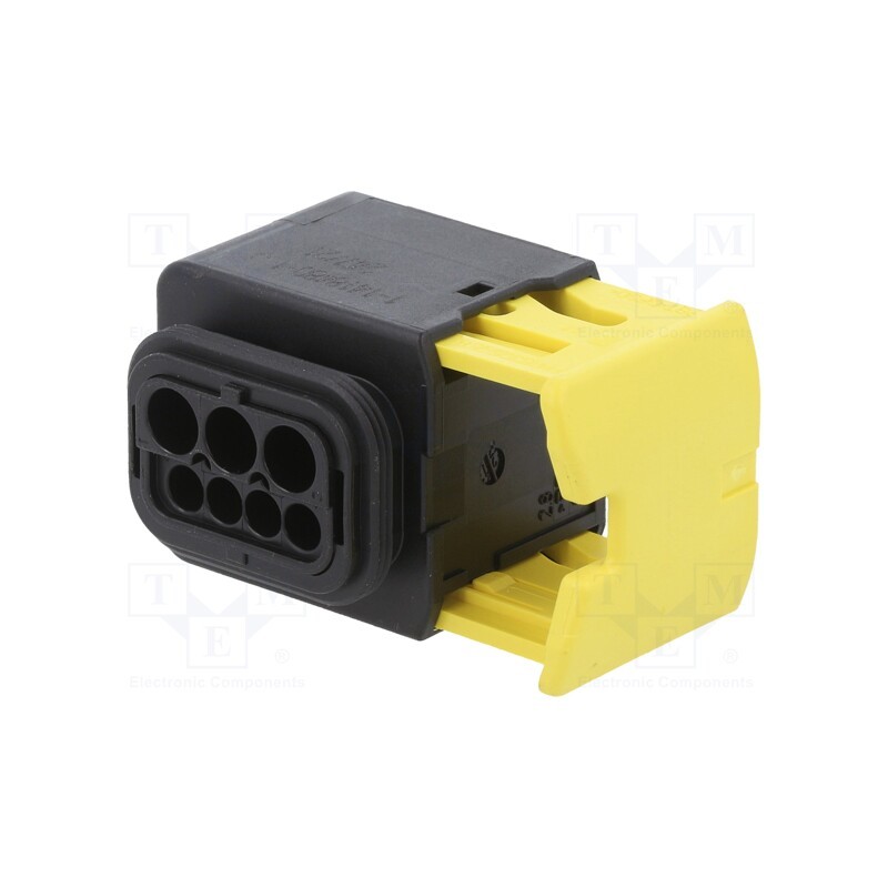 1 pcs x TE Connectivity - 1-1418480-1 - Connector: automotive, female, plug, for cable, PIN: 7(3+4), black