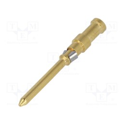 1 pcs x HARTING - 9150006124 - Contact, male, copper alloy, nickel plated,gold-plated, Han® D