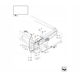 Grain loss sensor new holland case cr cx csx tc