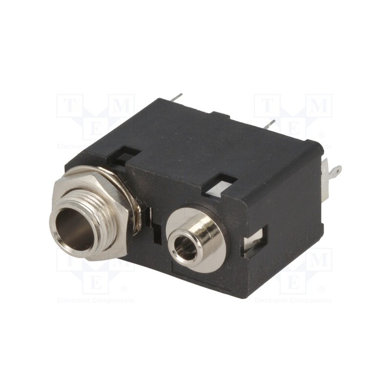 1 pcs x AMPHENOL - ACJS-MVD985-3 - Socket, Jack 3,5mm + Jack 6,3mm, female, double,stereo, ways: 3