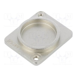 1 pcs x CLIFF - CP30300M3 - Protection cap, silver, metal, XLR standard, Holes pitch: 19x24mm