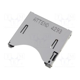 1 pcs x ATTEND - 104D-TCC0-R06 - Connector: for cards, SD, push-push, SMT, gold-plated