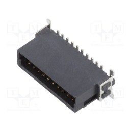 1 pcs x ADAM TECH - ESMC-M-20-SGS-SMT-B-PP-T/R - Connector: PCB to PCB, male, PIN: 20, 1.27mm, -55÷125°C, UL94V-0