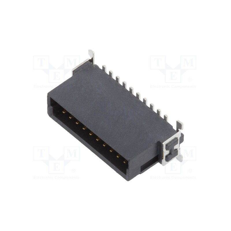 1 pcs x ADAM TECH - ESMC-M-20-SGS-SMT-B-PP-T/R - Connector: PCB to PCB, male, PIN: 20, 1.27mm, -55÷125°C, UL94V-0