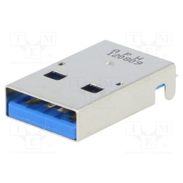 1 pcs x Amphenol Communications Solutions - GSB316441CEU - Plug, USB A, on PCBs, SMT, horizontal, USB 3.0, gold-plated