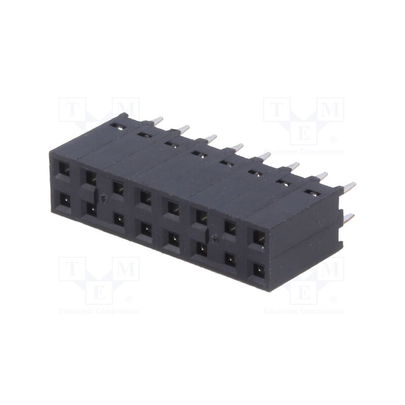 1 pcs x MOLEX - 901512116 - Socket, PCB to PCB, female, C-Grid III, 2.54mm, PIN: 16, THT, tinned