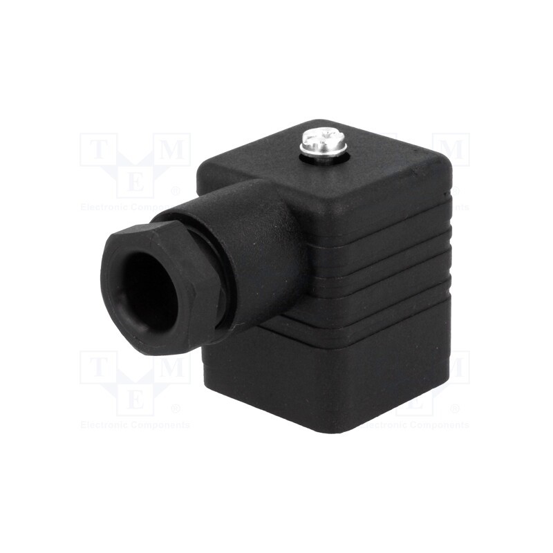 1 pcs x HIRSCHMANN - 931969100 GDM 3009 PG 9 BLACK - Connector: valve connector, plug, form A, 18mm, female, PIN: 4, PG9