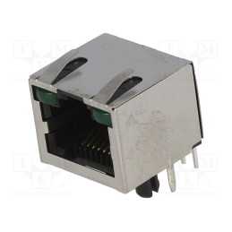 1 pcs x Amphenol Communications Solutions - RJHSE-5385 - Socket, RJ45, Cat: 5, shielded,with LED, Layout: 8p8c, THT