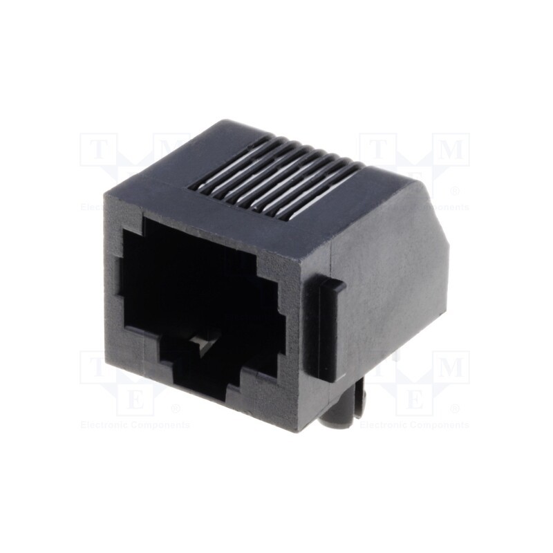 1 pcs x TE Connectivity - 5555162-1 - Socket, RJ45, PIN: 8, Cat: 3, low profile, Layout: 8p8c, on PCBs, THT