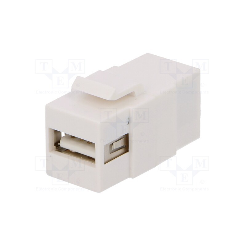 1 pcs x LOGILINK - NK0017 - Socket, adapter, female x2, USB A socket,USB B socket, straight